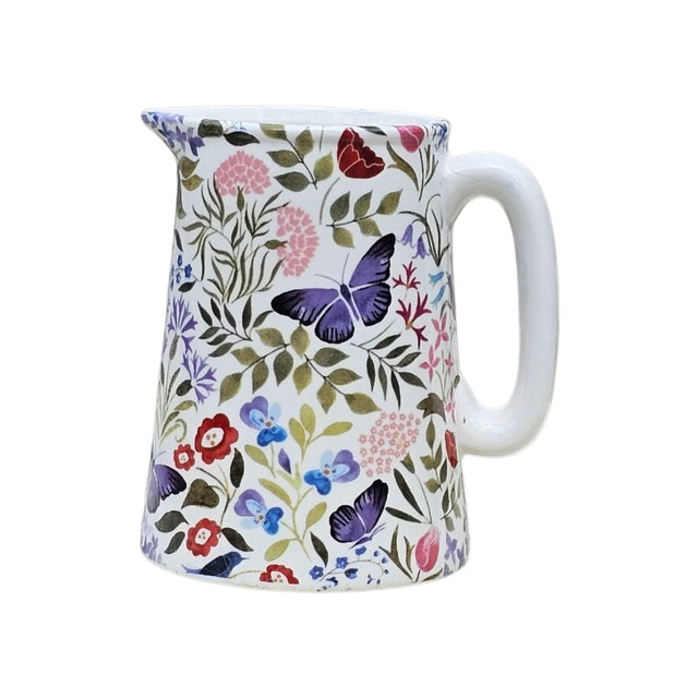 Shannonbridge Pottery Butterfly Garden Half Pint Jug - GENERAL LOOSE WARE - Beattys of Loughrea