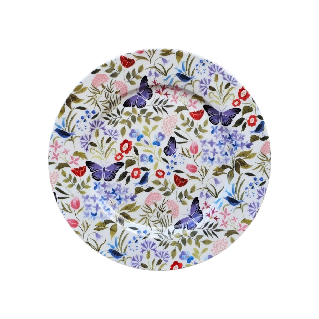 Shannonbridge Pottery Butterfly Garden 20cm Round Plate - GENERAL LOOSE WARE - Beattys of Loughrea