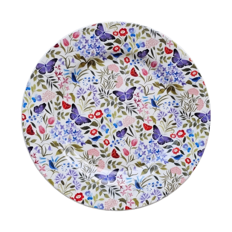 Shannonbridge Pottery Butterfly Garden 27cm Round Plate - GENERAL LOOSE WARE - Beattys of Loughrea