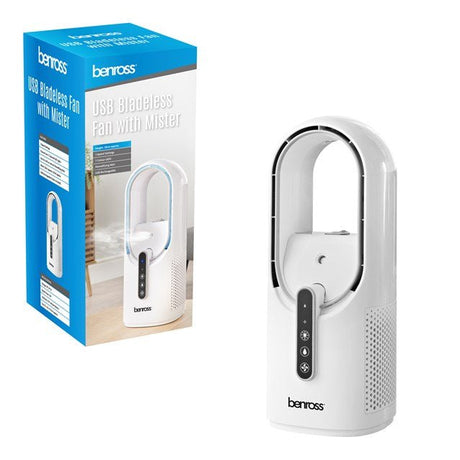 Benross USB Bladeless Fan with Mister - FANS - Beattys of Loughrea