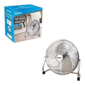 Benross 14" High Velocity Chrome Fan - FANS - Beattys of Loughrea