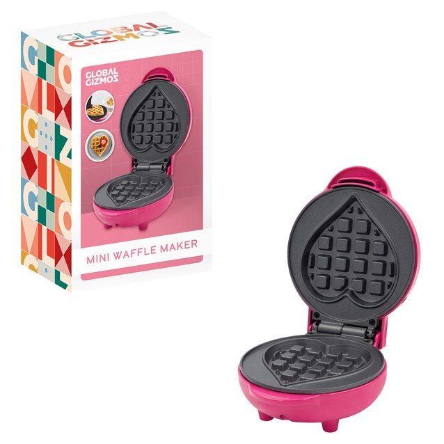 Global Gizmos Heart Shape Waffle Maker – Pink - PANCAKE WAFFLE MAKERS - Beattys of Loughrea