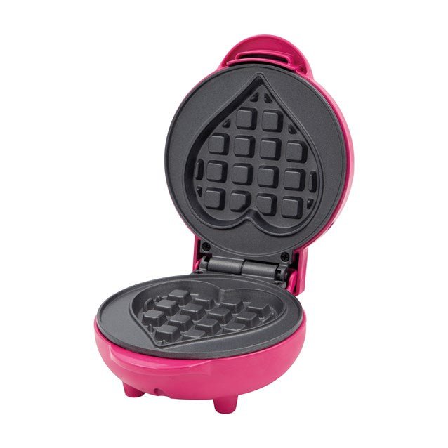 Global Gizmos Heart Shape Waffle Maker – Pink - PANCAKE WAFFLE MAKERS - Beattys of Loughrea