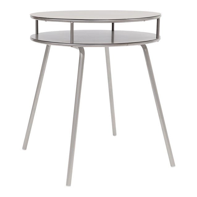 2 Tier Round Metal Side Table – Satin Finish - OCCASIONAL FURNITURE - Beattys of Loughrea