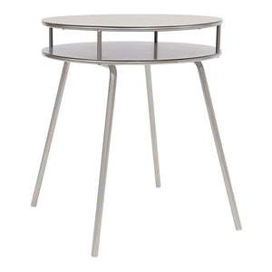 2 Tier Round Metal Side Table – Satin Finish - OCCASIONAL FURNITURE - Beattys of Loughrea