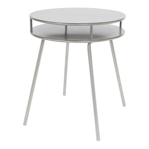 2 Tier Round Metal Side Table – Satin Finish - OCCASIONAL FURNITURE - Beattys of Loughrea