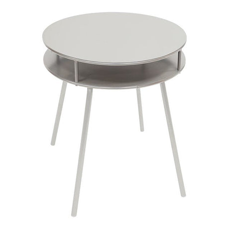 2 Tier Round Metal Side Table – Satin Finish - OCCASIONAL FURNITURE - Beattys of Loughrea