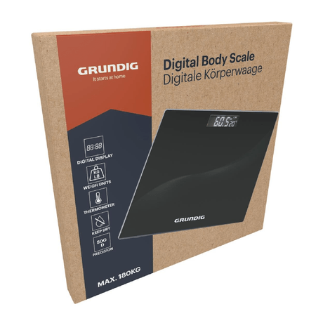 GRUNDIG Digital Body Scale 180kg - BATHROOM SCALES - Beattys of Loughrea