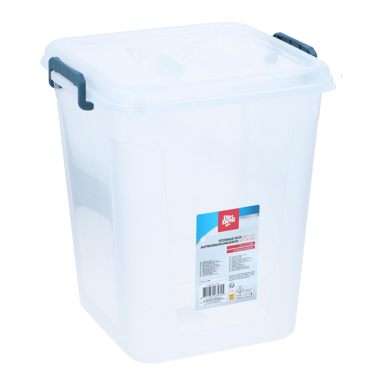DIRT DEVIL Storage Box With Cover 28.5 x 27 x 33cm - PLASTICS - STORAGE LUNCH BOX BEAKER - Beattys of Loughrea