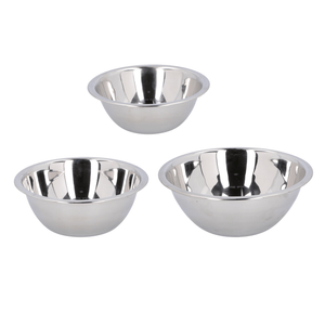 CUISINE ELEGANCE Mixing Bowl Set Shiny 1800ml / 1300ml / 800ml - PLASTICS - STORAGE LUNCH BOX BEAKER - Beattys of Loughrea