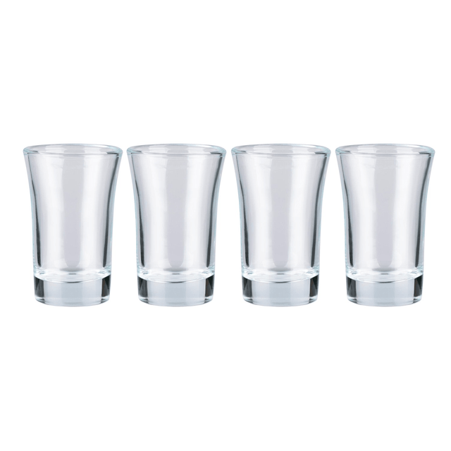ALPINA Shot Glass 45ml Set of 4 - PLASTICS - STORAGE LUNCH BOX BEAKER - Beattys of Loughrea