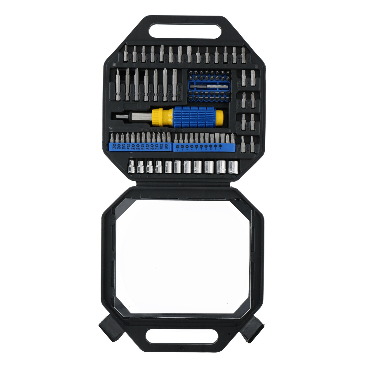 KINZO Ratchet Screwdriver Set With Bits And Sockets 99 Piece - PLASTICS - STORAGE LUNCH BOX BEAKER - Beattys of Loughrea