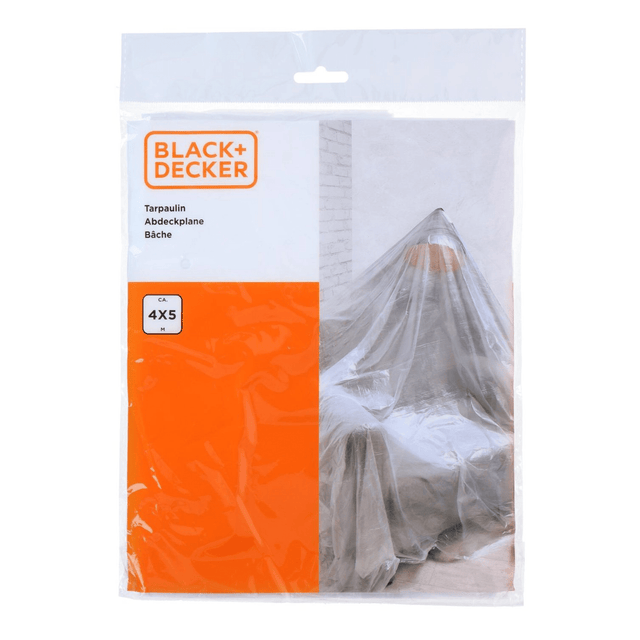 BLACK+DECKER Tarpaulin 4 x 5m - PLASTICS - STORAGE LUNCH BOX BEAKER - Beattys of Loughrea