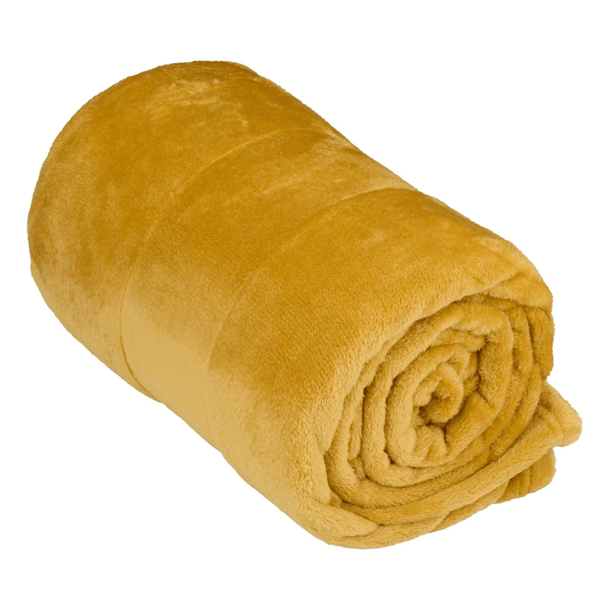 ARTICASA Fleece Throw 200 x 150cm Mustard - PLASTICS - STORAGE LUNCH BOX BEAKER - Beattys of Loughrea