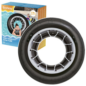 Bestway Inflatable Tyre Swim Ring 119cm