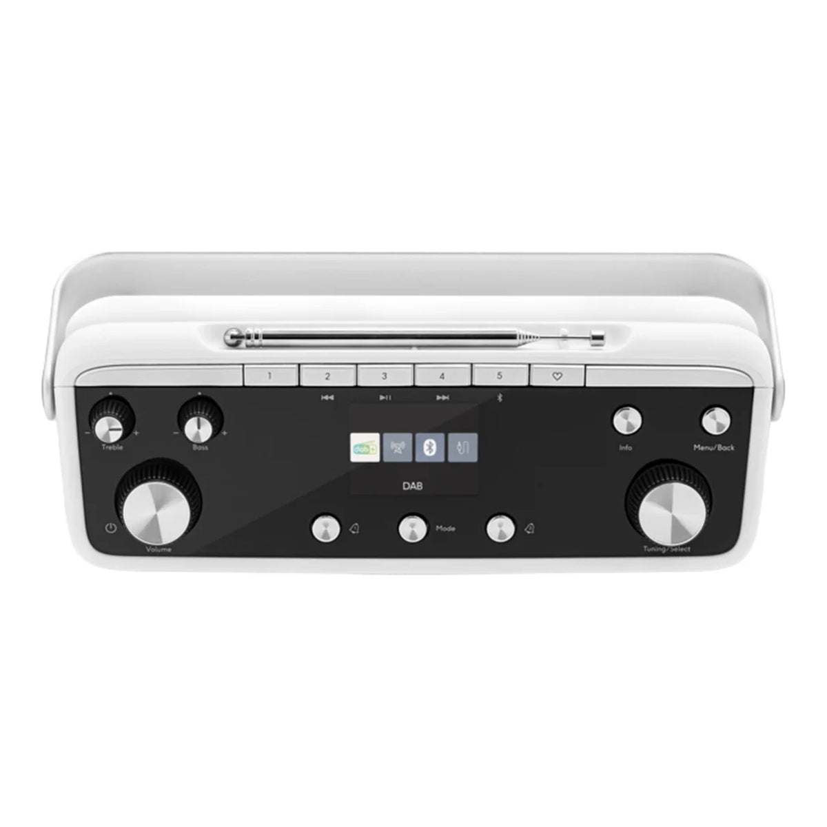 Roberts Blutune 7 BLUTUNE7WH DAB+ FM Bluetooth Stereo Radio, White - AM/FM RADIO - Beattys of Loughrea