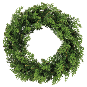 50cm Artificial Cedar Wreath – Indoor & Outdoor