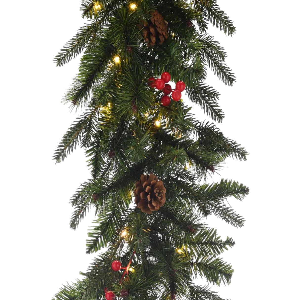 270cm Pre-Lit Ben Nevis Garland – Battery Operated