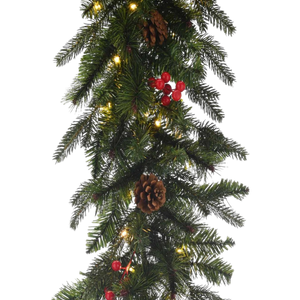 270cm Pre-Lit Ben Nevis Garland – Battery Operated