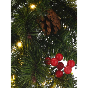 270cm Pre-Lit Ben Nevis Garland – Battery Operated