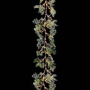 Premier 1.8m Evergreen Garland with 120 Warm White MicroBright LEDs
