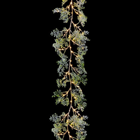 Premier 1.8m Evergreen Garland with 120 Warm White MicroBright LEDs - XMAS WREATHS - Beattys of Loughrea