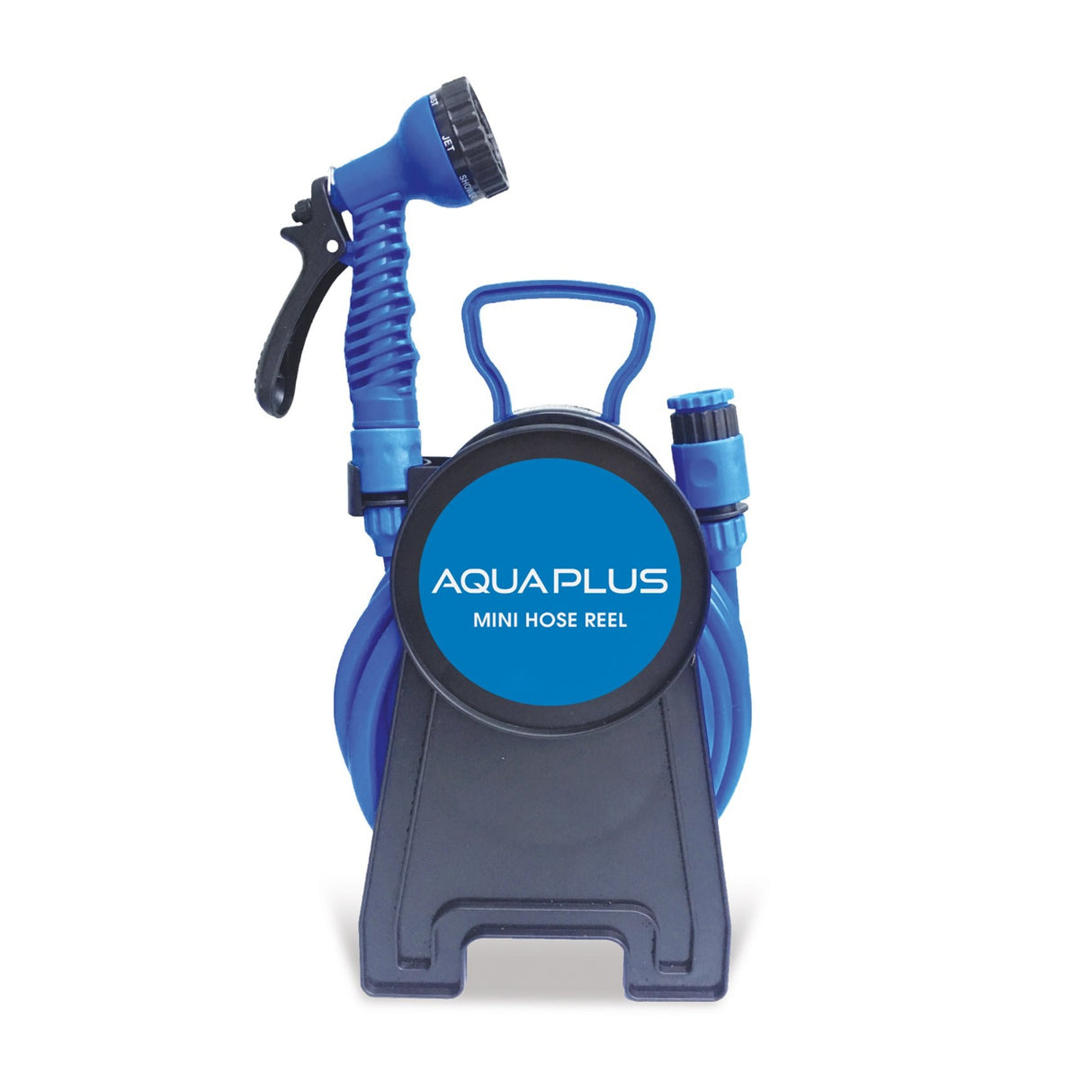 AquaPlus Portable Mini Hose Reel with 10 metre Hose and Fittings
