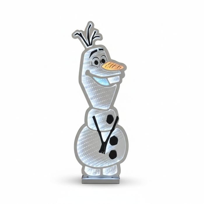 Festive Disney Olaf Christmas Infinity Light 65cm - XMAS ROOM DECORATION - LIGHT UP - Beattys of Loughrea