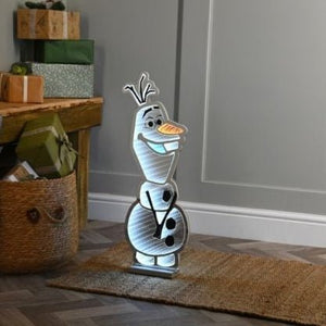 Festive Disney Olaf Christmas Infinity Light 65cm - XMAS ROOM DECORATION - LIGHT UP - Beattys of Loughrea