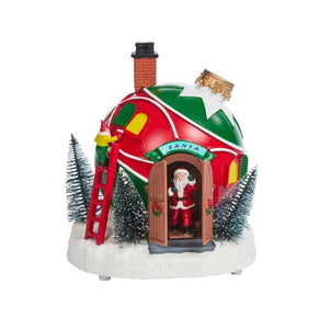 Three Kings Santa's Bauble Bungalow Winter Village Scene