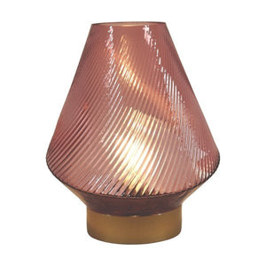 Battery Operated LED Swirl Lamp – Purple – 20cm - DESK/READING LAMPS - Beattys of Loughrea