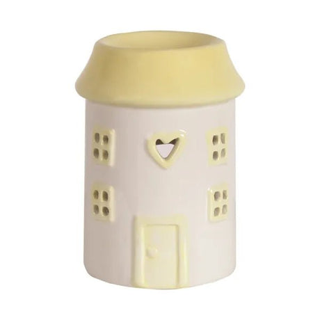 House Tealight Wax Melter – Cream – 12cm - POT POURRI/AROMATHERAPY/OILS/DIFFUSER - Beattys of Loughrea