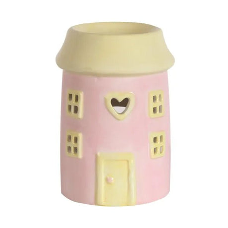 House Tealight Wax Melter – Pink – 12cm - POT POURRI/AROMATHERAPY/OILS/DIFFUSER - Beattys of Loughrea