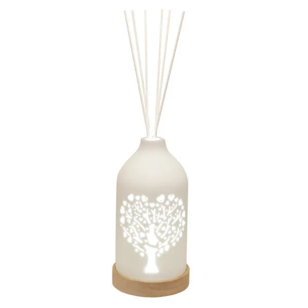 LED Ceramic Reed Diffuser Tree – 19cm - POT POURRI/AROMATHERAPY/OILS/DIFFUSER - Beattys of Loughrea