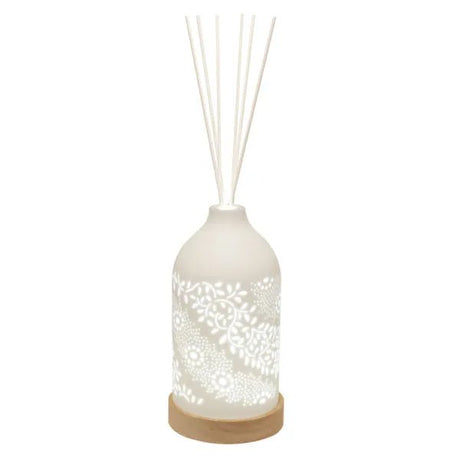 LED Ceramic Reed Diffuser Leaf – 19cm - POT POURRI/AROMATHERAPY/OILS/DIFFUSER - Beattys of Loughrea