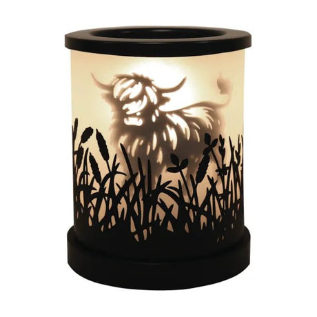 Electric Wax Melter – Highland Cow Black – 15cm - POT POURRI/AROMATHERAPY/OILS/DIFFUSER - Beattys of Loughrea