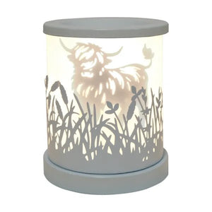Electric Wax Melter – Highland Cow White – 15cm - POT POURRI/AROMATHERAPY/OILS/DIFFUSER - Beattys of Loughrea