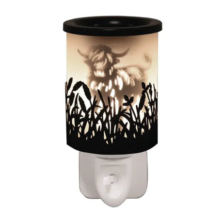 Plug-In Highland Cow Wax Melter – Black – 14cm - POT POURRI/AROMATHERAPY/OILS/DIFFUSER - Beattys of Loughrea
