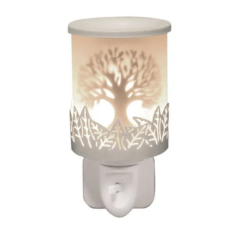 Plug-In Tree Of Life Wax Melter – White – 14cm - POT POURRI/AROMATHERAPY/OILS/DIFFUSER - Beattys of Loughrea