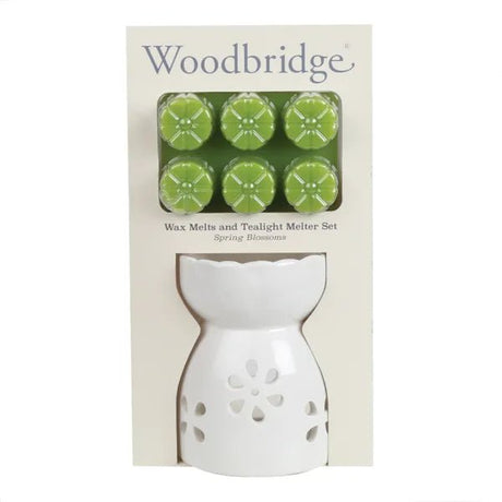 Woodbridge Wax Melts & Tealight Melter Set – Spring Blossoms - POT POURRI/AROMATHERAPY/OILS/DIFFUSER - Beattys of Loughrea