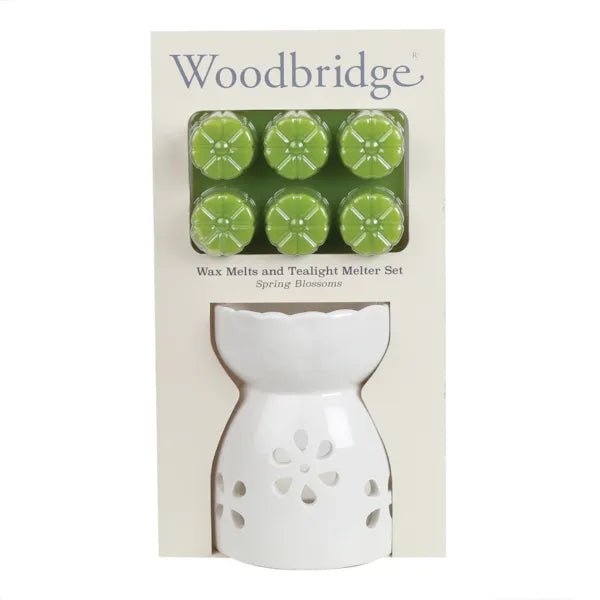 Woodbridge Wax Melts & Tealight Melter Set – Spring Blossoms - POT POURRI/AROMATHERAPY/OILS/DIFFUSER - Beattys of Loughrea