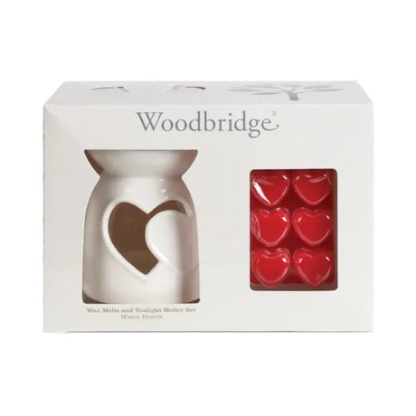 Woodbridge Wax Melts & Tealight Melter Set – Warm Hearts - POT POURRI/AROMATHERAPY/OILS/DIFFUSER - Beattys of Loughrea