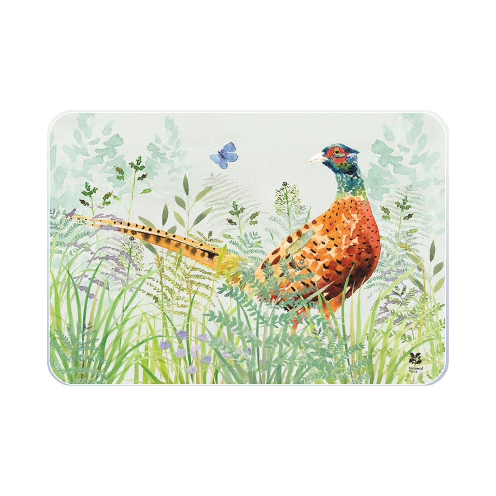 Tuftop Pheasant Medium Glass Worktop Protector – 40 x 30cm