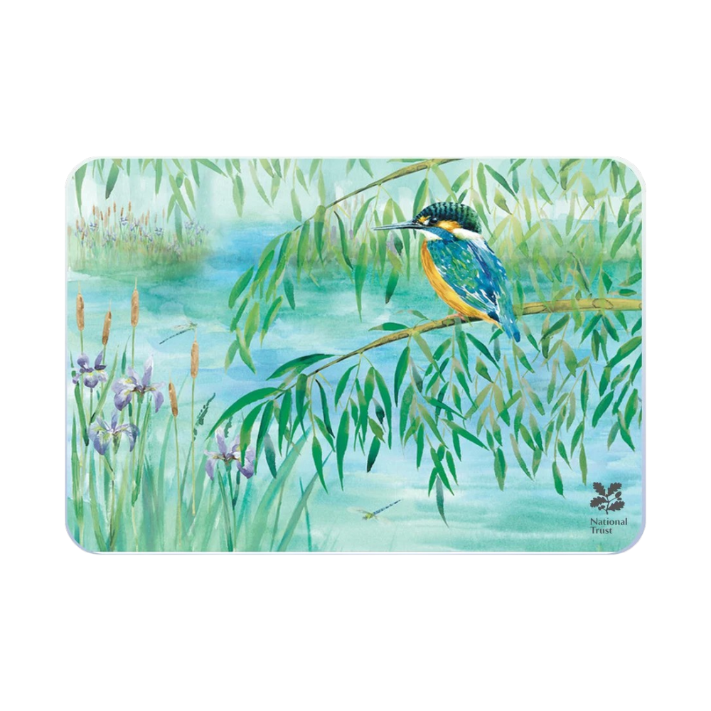 Tuftop Kingfisher Medium Glass Worktop Protector – 40 x 30cm