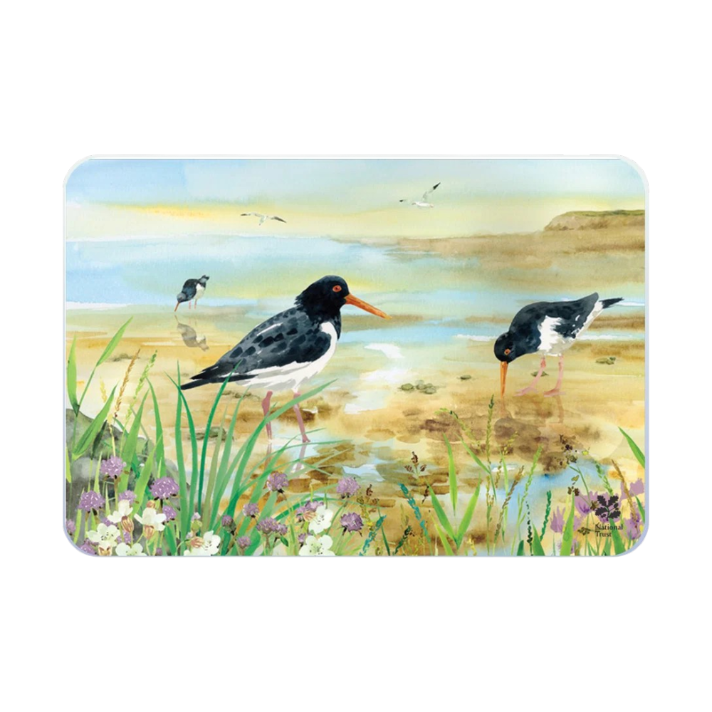 Tuftop Oystercatcher Medium Glass Worktop Protector – Dark Grey – 40 x 30cm