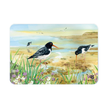 Tuftop Oystercatcher Medium Glass Worktop Protector – Dark Grey – 40 x 30cm - WORKTOP SAVER - Beattys of Loughrea