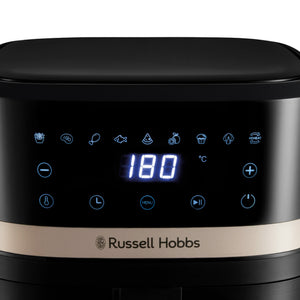 Russell Hobbs SatisFry Digital Air Fryer 4.3L - Black & Champagne - 27610