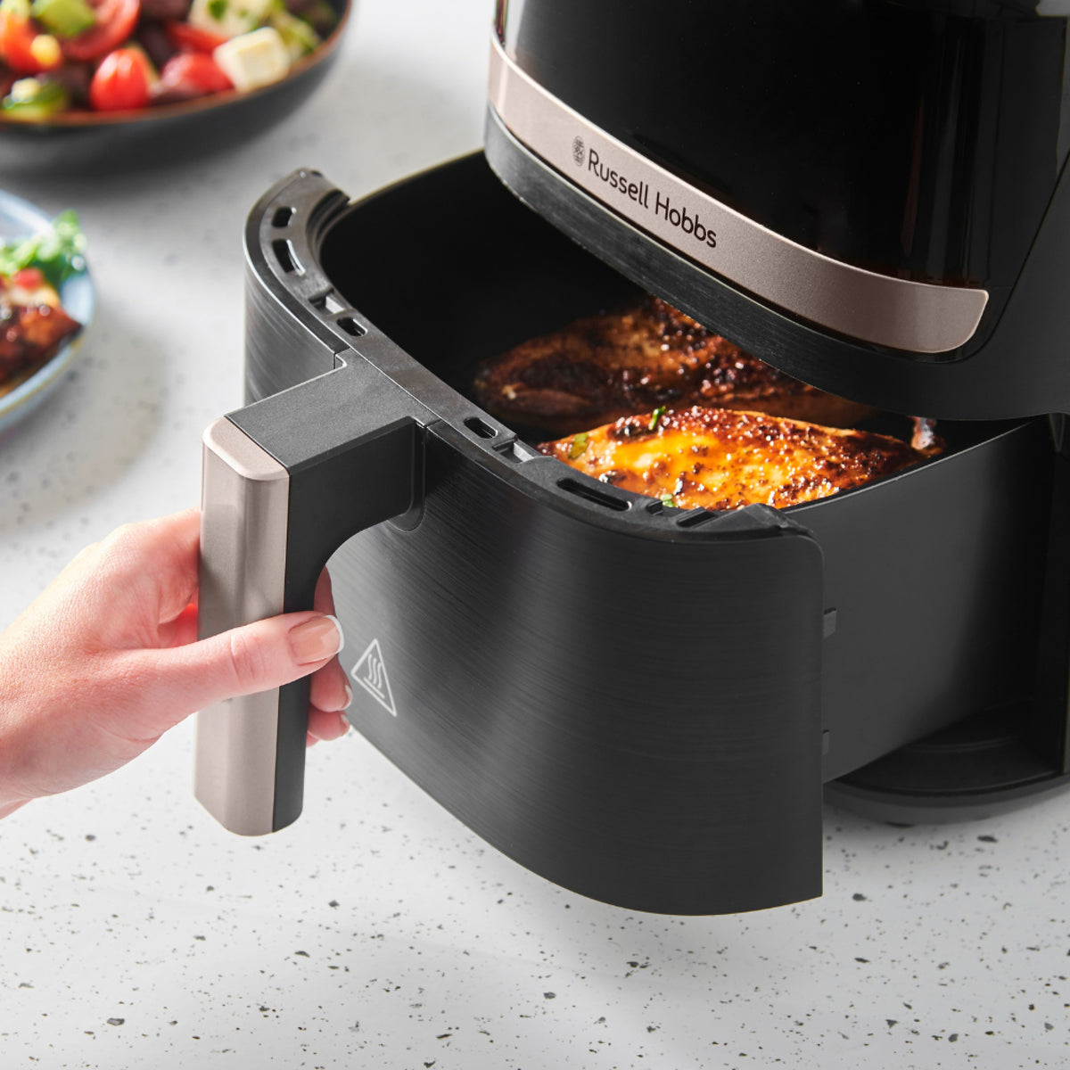 Russell Hobbs SatisFry Digital Air Fryer 4.3L - Black & Champagne - 27610