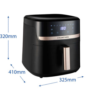 Russell Hobbs SatisFry Digital Air Fryer 8.3L - Black & Champagne - 27630
