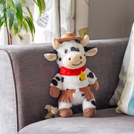 Zoon Sheriff Moo ChewPal Squeaky Dog Toy - PET TOYS BOOKS - Beattys of Loughrea